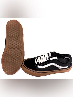 Vans Black & White Skate Shoes